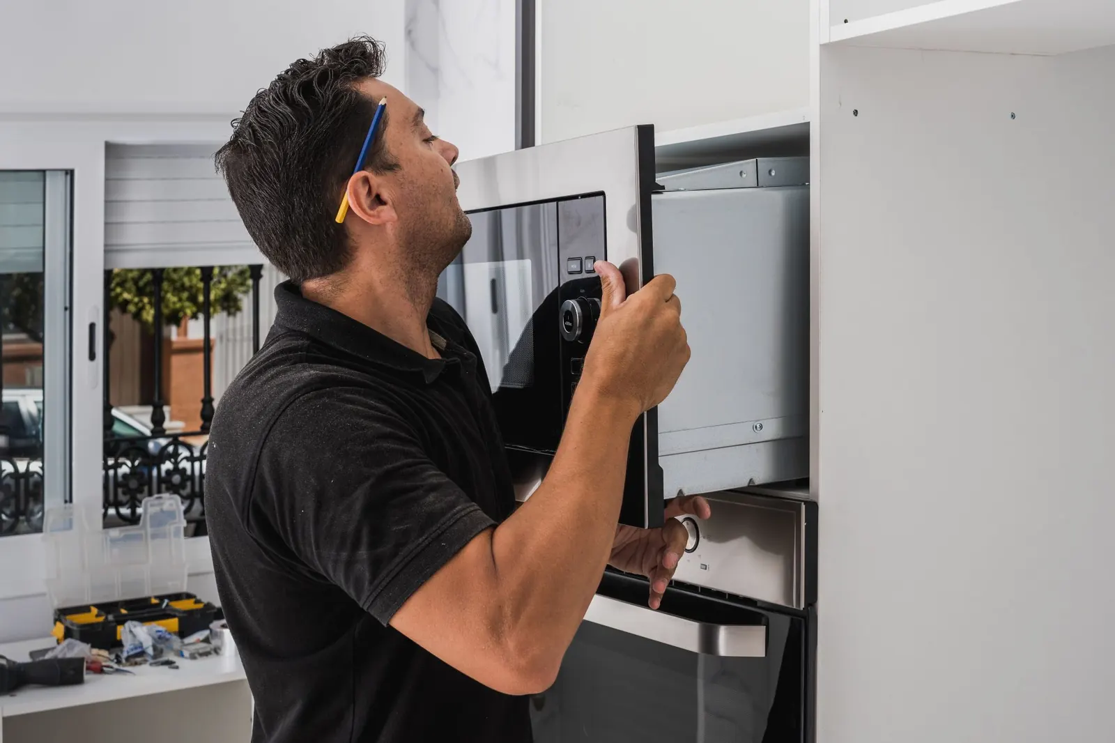 installing microwave